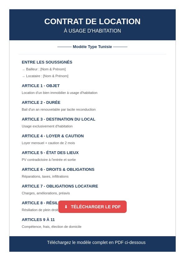 contrat location preview